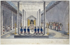 Gezantschap van de VOC bij de vorst van Kandy by Jan Brandes