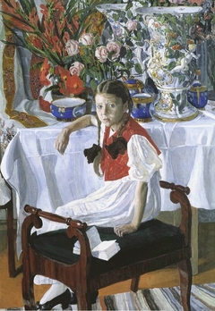 Girl with porcelain