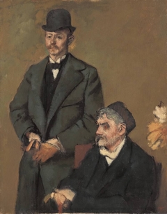 Henri Rouart und sein Sohn Alexis by Edgar Degas