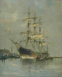 Het Duitse viermast-barkschip Parma te Amsterdam by Jan van der Linde