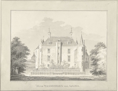 Het Huis Maarsbergen, van achteren by Paulus van Liender