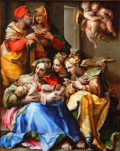 Holy Family with Saints Anne, Catherine of Alexandria, and Mary Magdalene by Nosadella