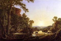 Hooker and Company Journeying through the Wilderness from Plymouth to Hartford, in 1636 by Frederic Edwin Church