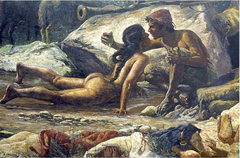 Il bagno della pastora by Basilio Cascella