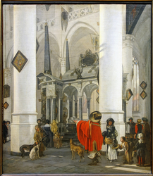 Interior of the Church in Delft with the Tomb of William the Silent