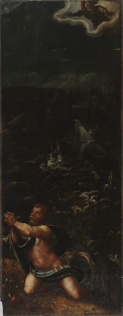Jonah spewed out by the sea monster by Pieter Coecke van Aelst