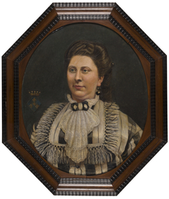 Jonkvrouwe Florentina Johanna Alberda van Ekenstein (1834-1889). Echtgenote van Maurits Adriaan de Savornin Lohman by Anonymous