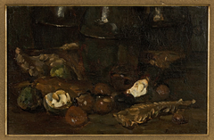 Kastanjes en blikken kannen by Floris Verster