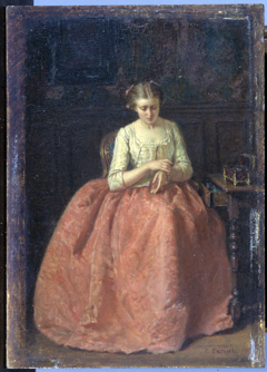 La femme au bracelet by Charles François Pécrus