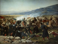 La Mort du Sergent Blandan by Louis-Théodore Devilly