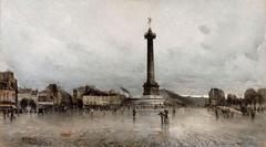 La Place de la Bastille en 1882 by Frank Myers Boggs