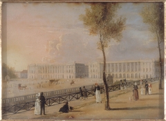 La place de la Concorde vue de la terrasse du jardin des Tuileries, vers 1820 by Anonymous