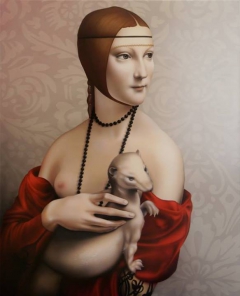 Lady with an Ermine, lover by Nani Serrano