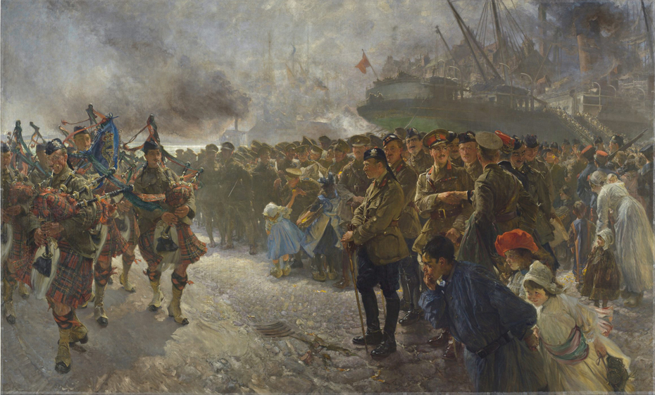 Landing of the First Canadian Division at Saint-Nazaire, 1915