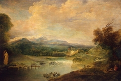 Landscape by Jean-Antoine Watteau