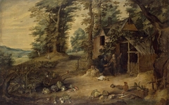 Landscape (Meeting of St. Antony and St Paul) by David Teniers the Younger