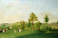 Landscape with Figures by Johann Heinrich Tischbein
