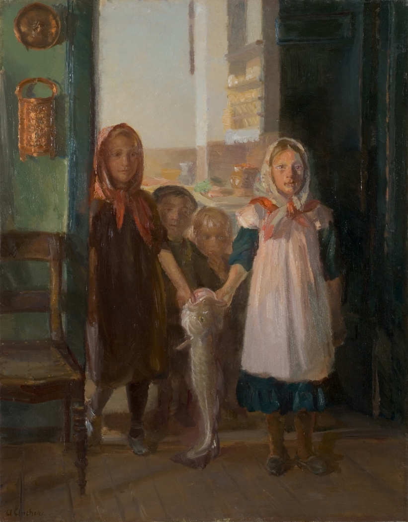 Little Girls with a Cod
