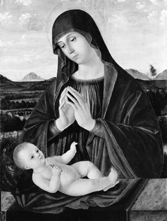 Madonna Adoring the Child by Antonello de Saliba