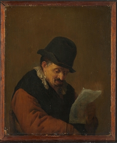 Man reading by Adriaen van Ostade