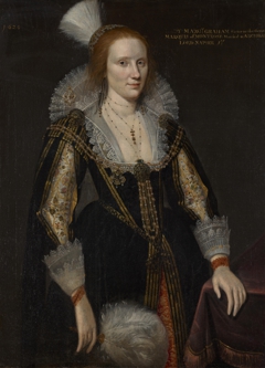 Margaret Graham, Lady Napier, d. c 1626. Sister of 1st Marquess of Montrose and wife of 1st Lord Napier by Adam de Colone