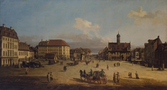 Market-Place of the Neustadt in Dresden