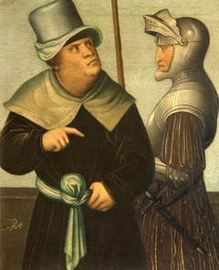 Martin Luther (1483-1546) leaving Augsberg under the Protection of his Friend Langemantle