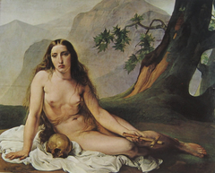 Mary Magdalene as a hermit by Francesco Hayez