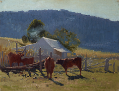 Milking time (Araluen Valley) by Elioth Gruner