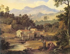 Monastery of San Francesco di Civitella in the Sabine Mountains by Joseph Anton Koch