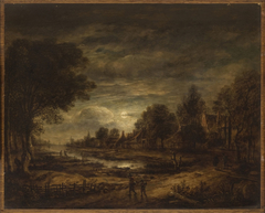 Moonlight on a Canal by Aert van der Neer