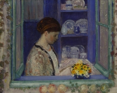 Mrs. Frieseke at the Kitchen Window by Frederick Carl Frieseke