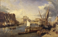 Nantes: View of the Piers on the Loire River