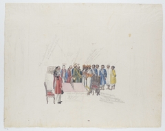 Ontvangst van de gezanten van de koning van Kandy, 1785 by Jan Brandes