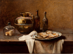 Oysters and Copperware by Pedro Alexandrino Borges