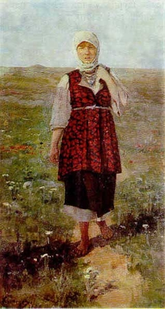 Peasant woman by Nikolai Dmitriyevich Kuznetsov