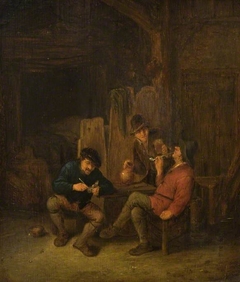 Peasants smoking by Adriaen van Ostade