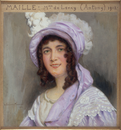 Portrait de Mademoiselle Maille, sociétaire de la Comédie-Française, dans le rôle de Mme de Lancy dans "Antony" by Louis Édouard Fournier