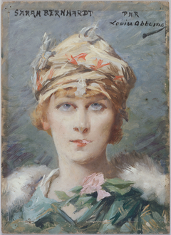 Portrait de Sarah Bernhardt (1844-1923), dans le rôle d'Adrienne Lecouvreur