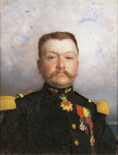 Portrait du général de Beylié by Ernest Hébert
