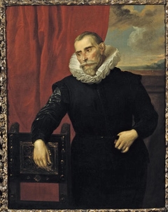 Portrait of a man by a chair by Anthony van Dyck