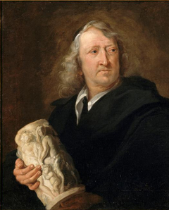 Portrait of a sculptor, probably Gerard van Opstal (1605-1668) by Lucas Franchoys the Younger