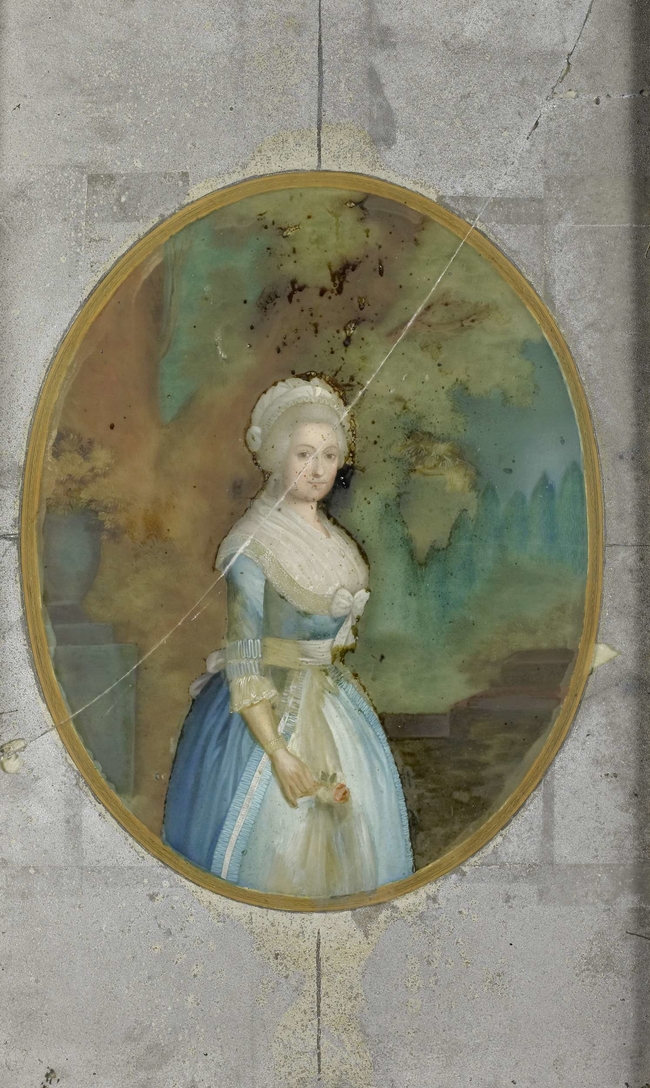 stam Artefact Bibliografie Portrait of a Woman in 18th-century Clothing" Unknown Artist - Artwork on  USEUM