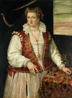 Portrait of a Woman with a Squirrel by Unknown Artist