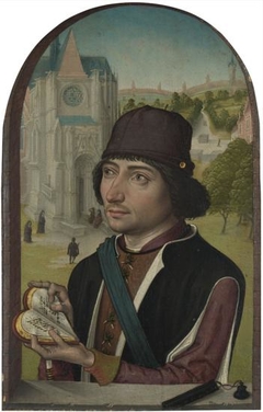 Portrait of a Young Man by Master of the View of Ste-Gudule