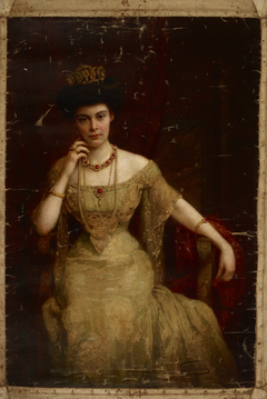 Portrait of Augusta Victoria of Schleswig-Holstein (1858–1921), Wife of Wilhelm II (1859–1941), King of Prussia and Emperor by Felix Ehrlich
