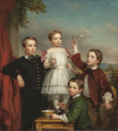Portrait of Children by George Augustus Baker