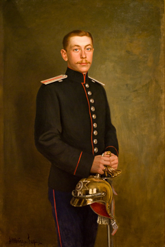 Portrait of Count D. A. Sheremetev, Cornet of the Chevalier Guards by Victor Karlovitch Chtemberg