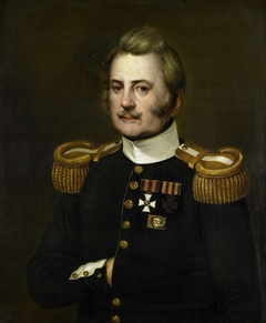 Portrait of J D B Wilkens, Lieutenant-Colonel in the Infantry by Jurjen de Jong