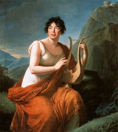 Portrait of Madame de Staël as Corinne on Cape Misenum by Elisabeth Louise Vigée Le Brun